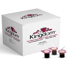 Kingdom Prefilled Communion Cups with Wafers - Box of 500 - RED JUICE