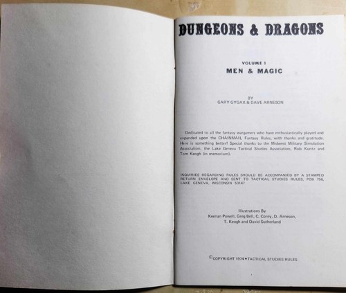 TSR Dungeons & Dragons Original White Box 5th Printing 1976 - Good Condition! - Picture 10 of 10