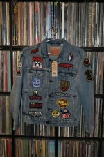 Vintage Rare Justice Ed Banger Levis Woman Tour Jacket Patches Icy Small Denim