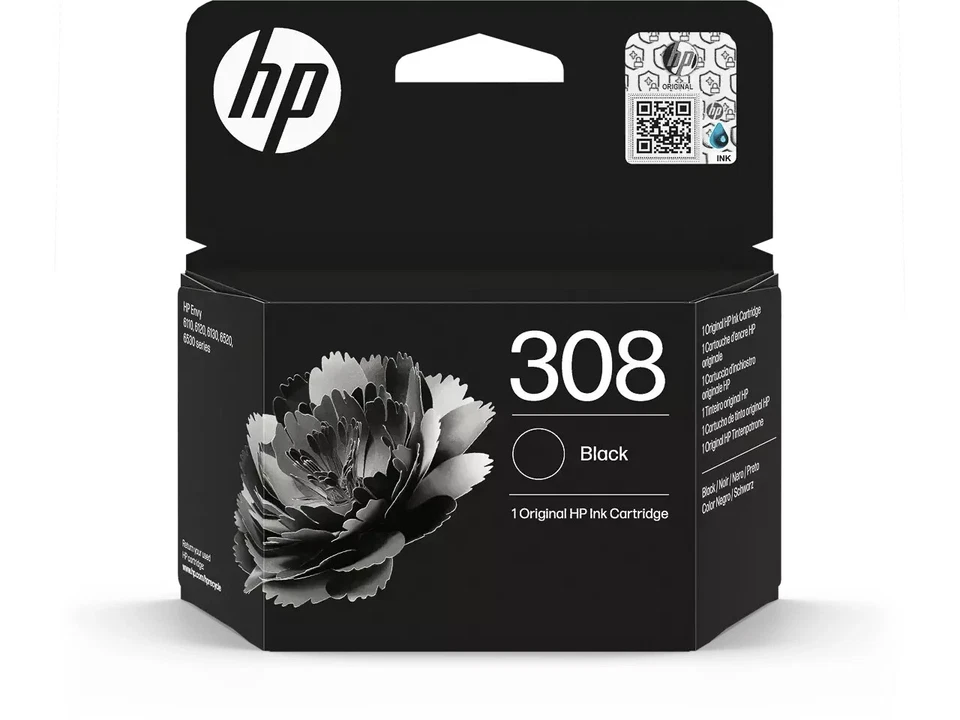 CARTOUCHE HP 308 NOIRE / 7FP21UE noir pas couleur pour envie 6110 6120 6130 6530