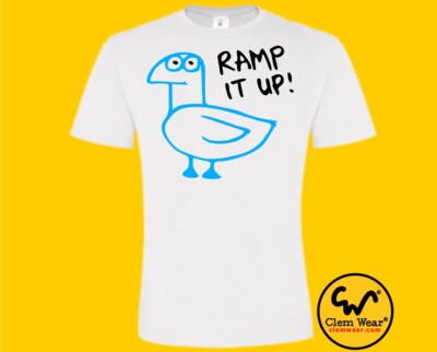 Vogel lustiges DAMEN TSHIRT Tee T-Shirt RAMP IT UP Skateboard Skate Skaten Punk