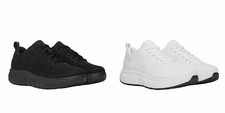 Kirkland Signature Men's Sneakers White Black Select Size: 8-14 w/ Half Sizes 