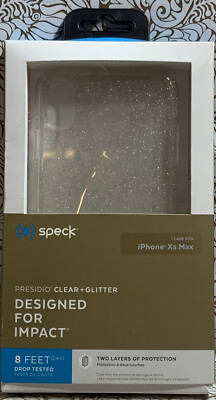   Speck Presidio Clear + Glitter For IPhone XS Max NEW