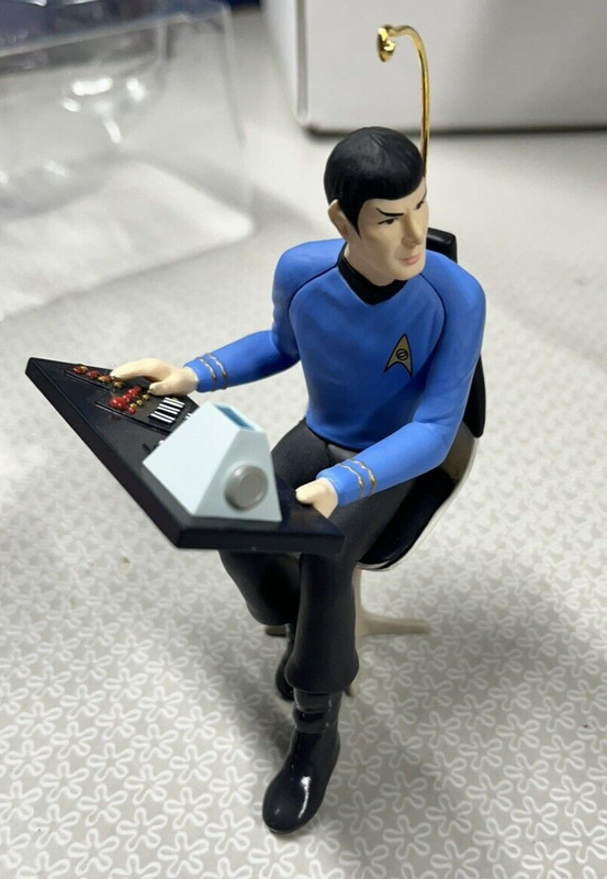 Vintage 1996 Hallmark Star Trek Mr. Spock Handcrafted Hanging Keepsake Ornament