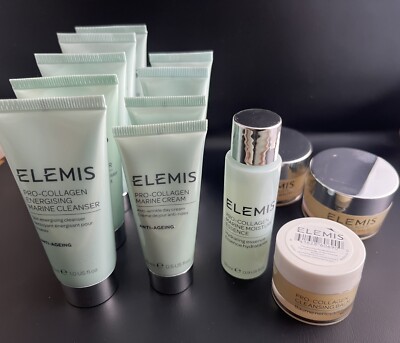 Elemis Pro-Collagen Marine Cream, Energising Cleanser, Cleansing Balm, Essence