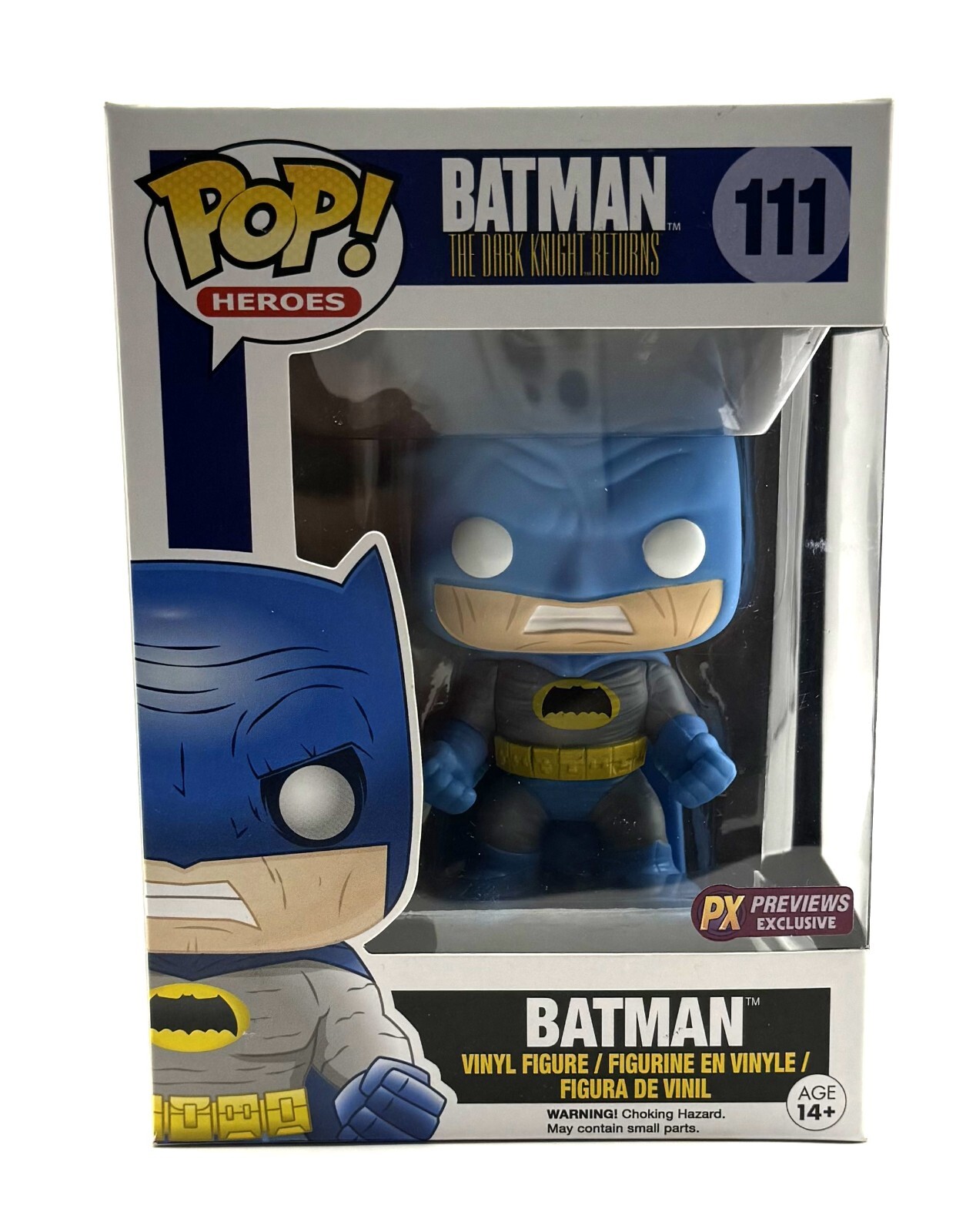 Funko Pop! Figura Vinilo #111 Dc Universe Batman (Azul) Previsualizaciones Exclusivas