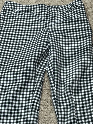 White House Black Market Damen Hose Größe 4R Mehrfarbig Karomuster Schmal Knöchel - Bild 4 von 14