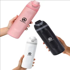 ANGELEXIOUS 24-Ounce Insulated Stainless-Steel Water Bottle with FreeSip Lid