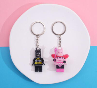 Exklusive rosa Fee Batman Schlüsselanhänger Valentinstag Paar Geschenke DE~