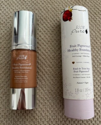 100% Pure Fruit Pigmented Healthy Foundation - COLOR Toffee 1 fl oz/ 30ml 