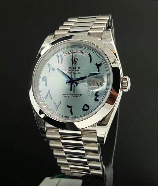 Rolex Day-date 40mm 228206 Platinum President Ice Blue 10 ...