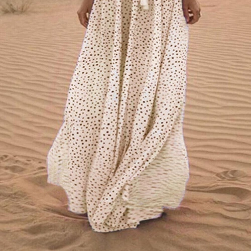 Summer Women's Beach Holiday V Neck Long Maxi Dress Ladies Boho Holiday Sundress - Picture 15 of 24