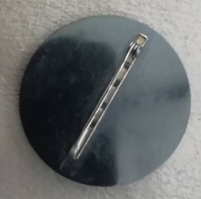 Vintage broche paon en metal dore bakelite - Collection