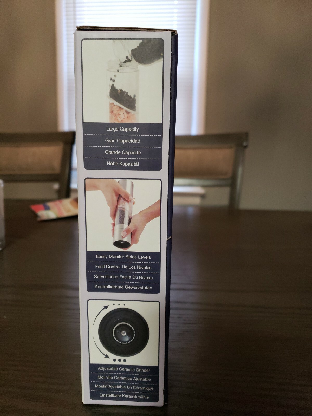 Epare Dual 2 in 1 Salt and Pepper Mill Grinder Brand New in Box