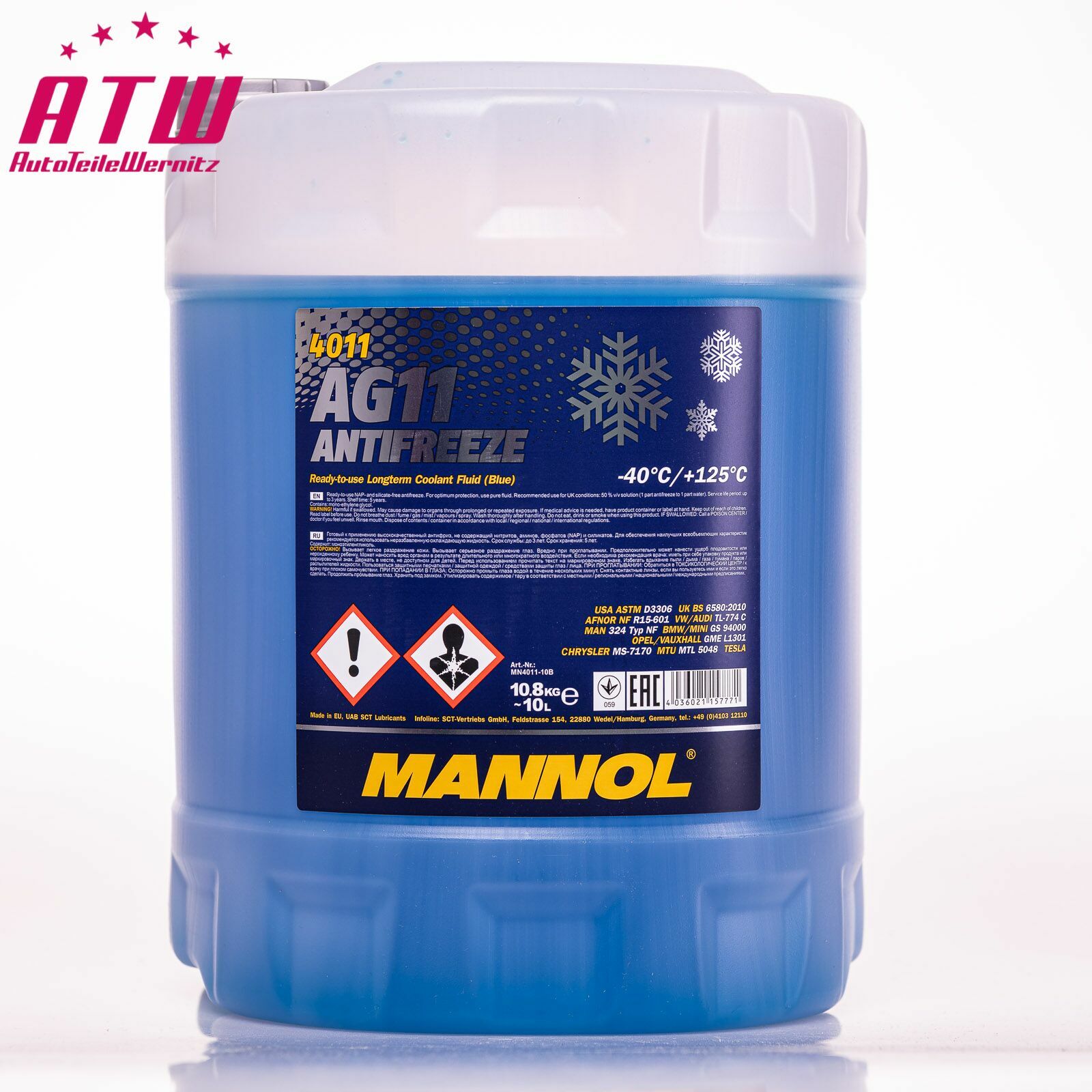 20 LITER MANNOL 4015 KÜHLERFROSTSCHUTZ + HAHN AF 13 ++ -40 CRAD KONZENTRAT