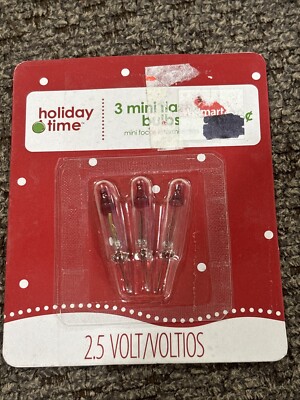 Holiday Time Mini Flasher Bulbs 2.5V