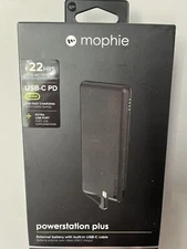 Mophie Powerstation Plus External 6000mAh USB-C Battery Pack - Matte Black