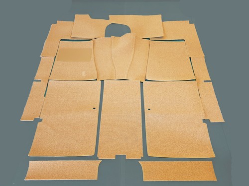 compl. Juego de alfombras para Borgward Isabella Coupe en hilo de pelo rizo beige - Imagen 2 de 2