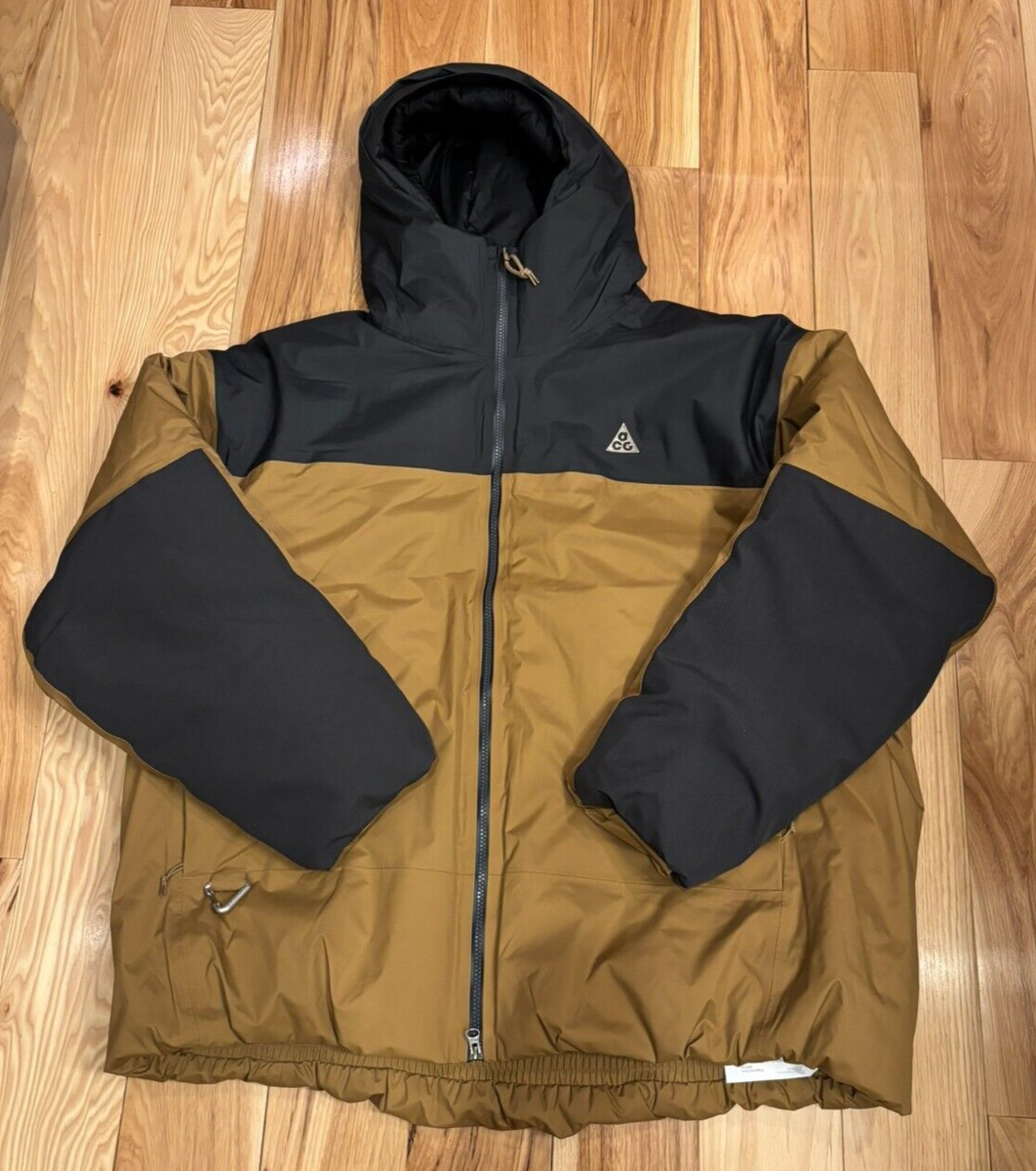 Nike ACG 4th Horseman Puffer Jacket Anthracite Golden Beige CV0638