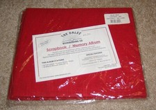 Dalee Books Scrapbook Album  8x8 Post Top Loading.....Red Linen NIP