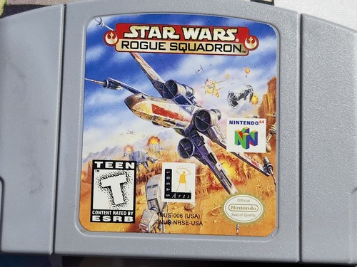 Star Wars Rogue Squadron N64 Cartridge & Manual Tested & Works Vintage Nintendo! - Picture 3 of 13