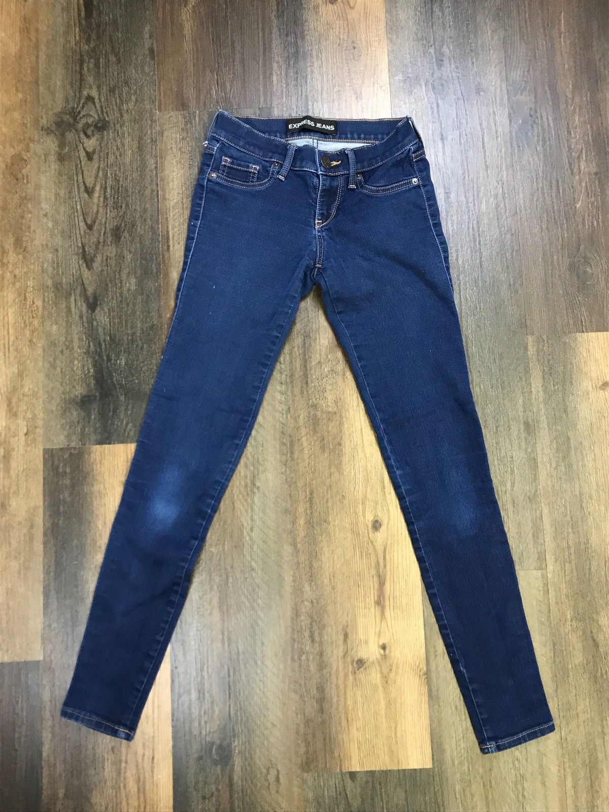 EXPRESS Legging Low Rise Extreme Stretch Blue Legging… Gem