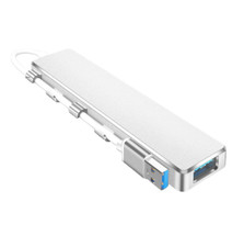 Multiport HUB USB Docking Station Adapter Splitter With Type-C Power Supply Port