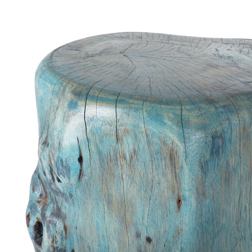 Wood End Table/Garden Stool - Unique Wooden Side Table - Mid Century Side Table - Picture 3 of 15