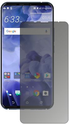 Dipos Pellicola Protettiva Privacy 4 Vie Per HTC U11 - Realizzata In Germania, Anti-Graffio, Effetto Specchio Laterale