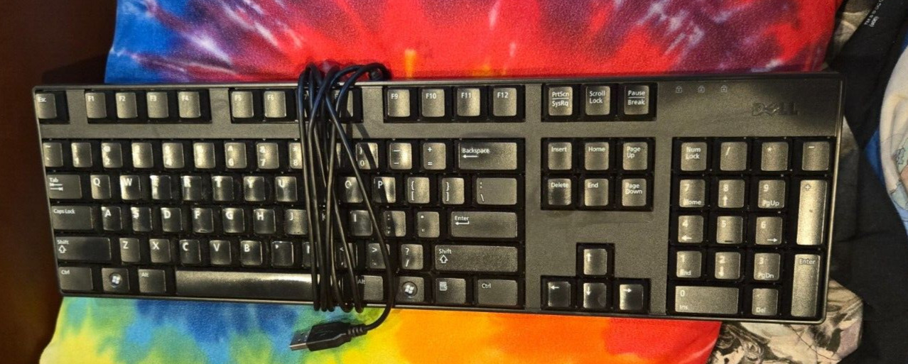 Genuine Dell Keyboard L30U USB Wired Keyboard Tested and Working