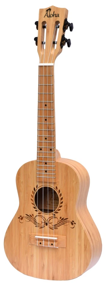 Ukelele Aloha Tapa SÓLIDA, Cuerpo SÓLIDO Madera de Bambú (Envío Gratis Canadá) Foto 2 de 2