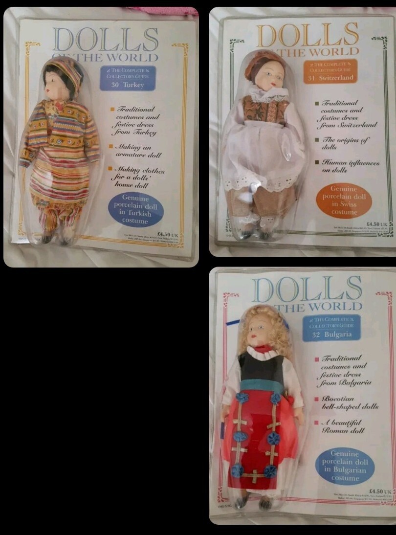 Bundle Of Porcelain Dolls From Around the world Collection 48