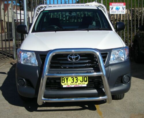 ALLOY NUDGE BAR TO SUIT TOYOTA HILUX 09/2011 - 09/2015 HIGH RISE BAR - Picture 1 of 4