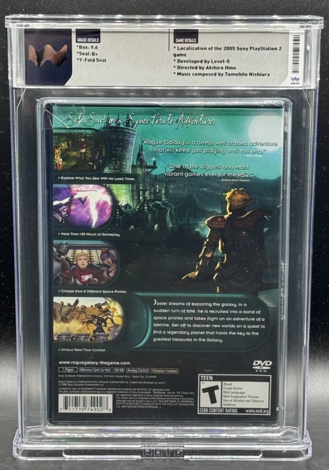 Rogue Galaxy Sony PlayStation PS2 Sealed New WATA 9.6 B+ Graded - Image 2 of 2