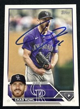 CHAD KUHL Signed 2023 TOPPS Series 2 Two #517 Autographed Auto Rockies Card