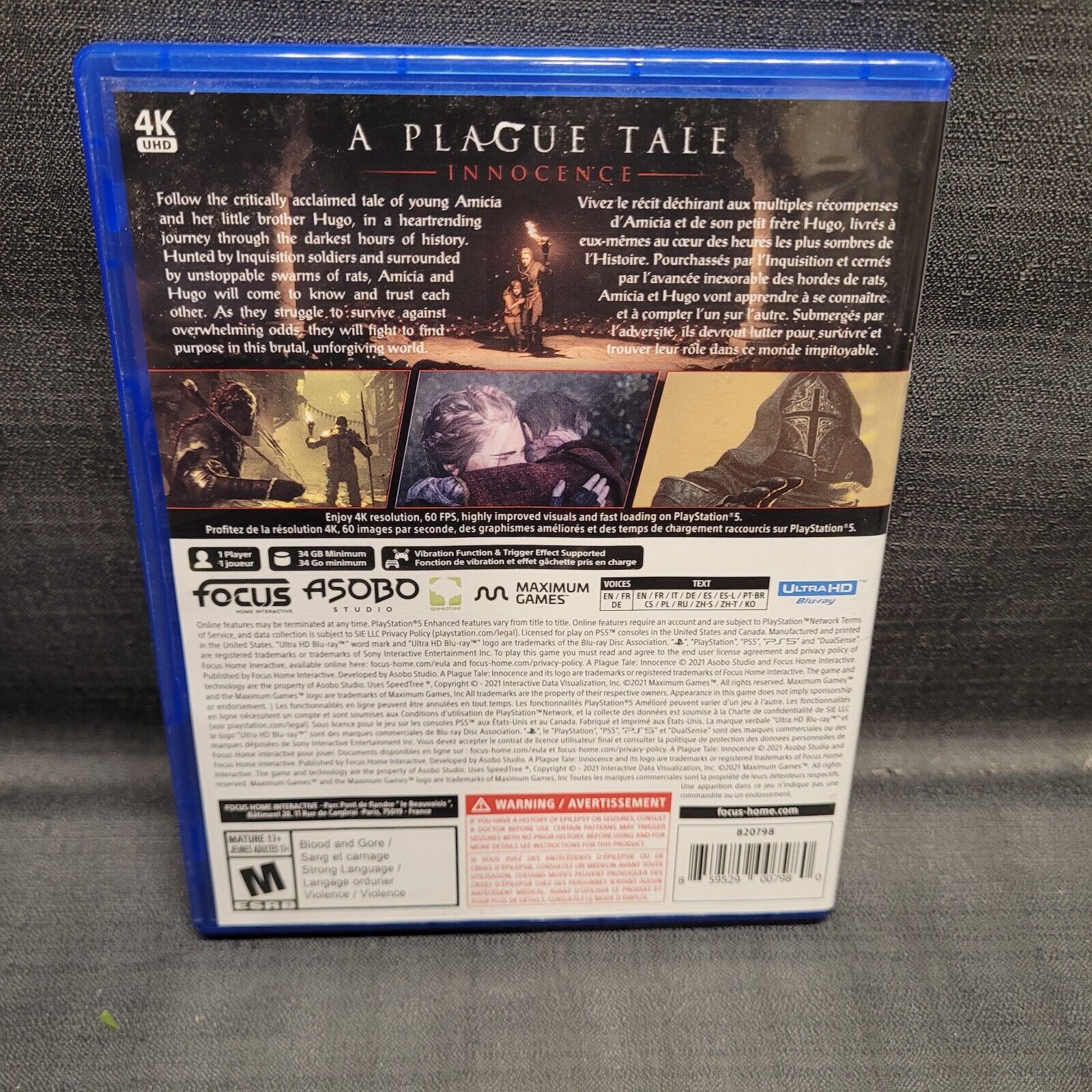 A Plague Tale: Innocence (PS5) - PlayStation 5 : : Games e  Consoles