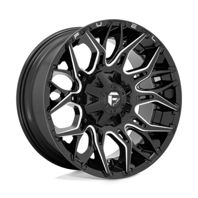 22 Inch Black Rims Wheels Fuel Twitch D769 Toyota Tacoma FJ 4Runner Truck 22x10