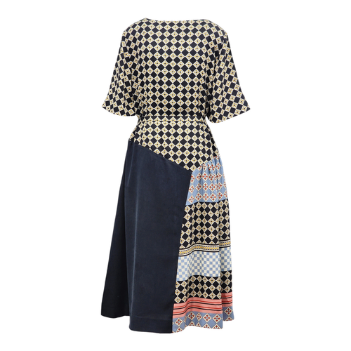 M&S JAEGER Midi-Wickelkleid bedruckt V-Ausschnitt - Bild 3 von 8