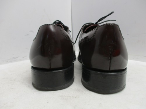 Florsheim Burgunderrot Leder Kappe Zehe Schnürschuhe Oxford-Schuhe Herren Größe 9 D Stil 17067-05 - Bild 6 von 8