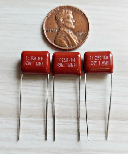 3 NEW Illinois Capacitor .022uf 630V Metallized Polyester Capacitors Guitar Tone - Picture 1 of 2