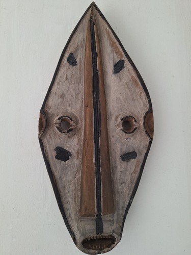 Masque africain bois sculpté style Pablo Picasso - Imagen 12 de 15