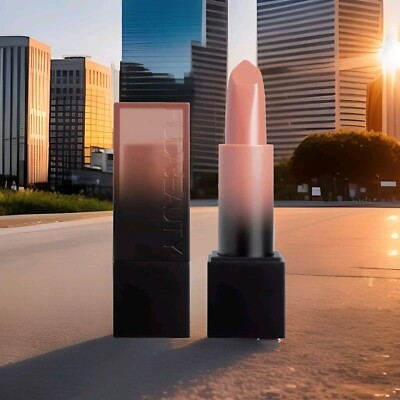  Huda Beauty Sweet NUDES Shade Honey Bun Power Bullet Cream Glow Lipstick New 
