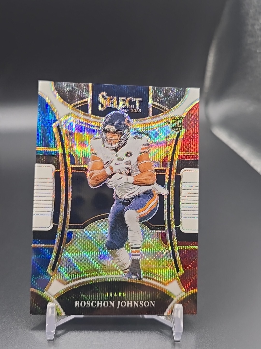 2023 Panini Select Suite Level Tri Color Prizm #417 Roschon Johnson 110/149 RC