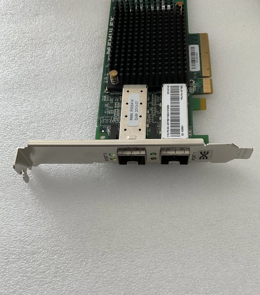 Emulex P005414 Fibre Channel Card - (2) 10Gb/s Fibre Ports - Image 3 of 3