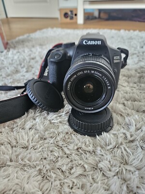 Canon EOS 1300D 18.0MP Digitalkamera - Schwarz (Kit mit EF-S 18-55mm III DC...