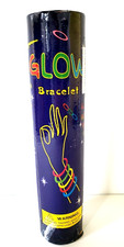 100 Pieces 8" Glow Bracelet Parties Camp-outs Gifts Halloween Fun SEALED