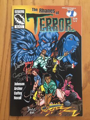 THE RHANES OF TERROR DOUBLE SIGNED BY DARIUS JOHNSON AND GERRY COFFE