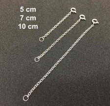 Verlängerungskette echt Silber 925, 5cm, 7cm, und 10cm Länge wählbar- S17