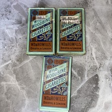 W.D. & H.O. Wills Wild Woodbine Empty  Cigarettes Vintage 10-Pack x3