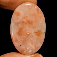100 Natural Sunstone Oval Shape Cabochon Loose Gemstone 35 Ct 32X22X5 mm UG-836